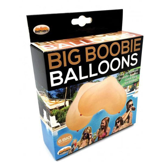 Boobie Balloons Flesh 6Ct