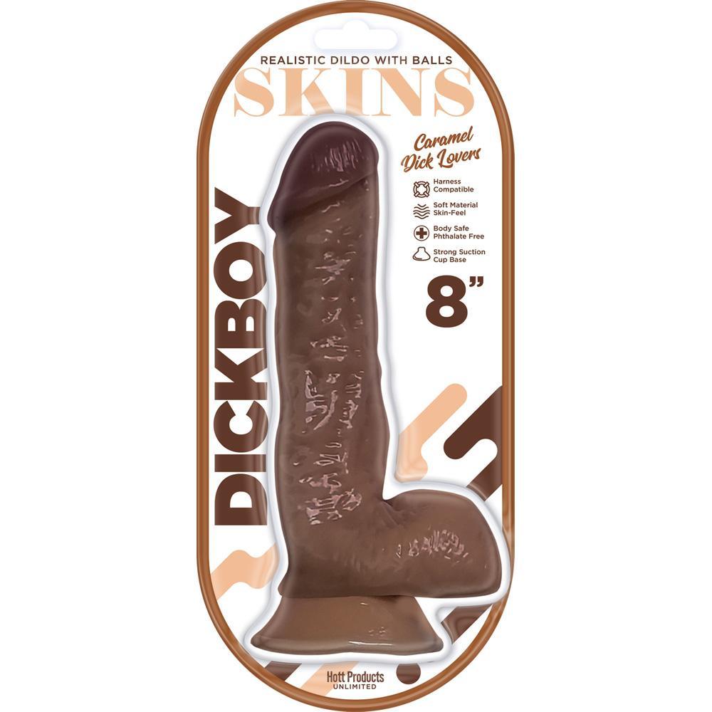 Dickboy Skins Dildo Caramel Lovers 8" - Temptations