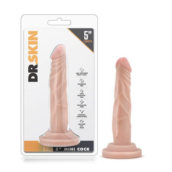 DR. SKIN 5'' MINI COCK BEIGE - Temptations