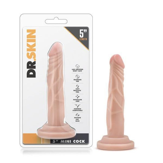 DR. SKIN 5'' MINI COCK BEIGE - Temptations