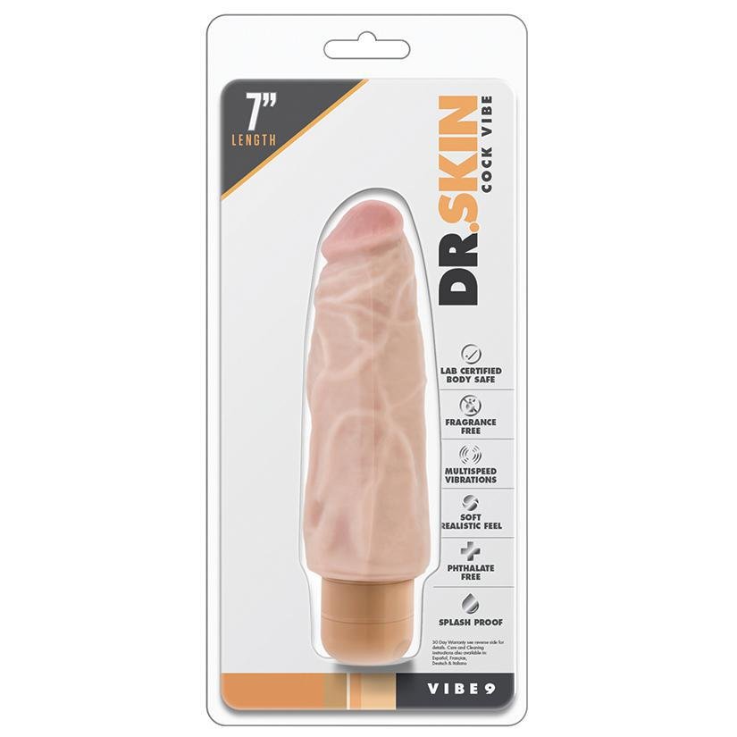 Dr. Skin COCK VIBE #9 7" BEIGE - Temptations