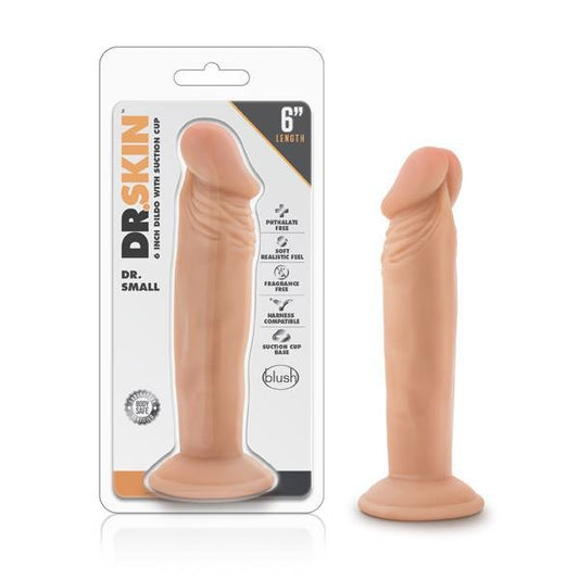 Dr. Skin Dr. Small 6" Dildo Vanilla - Temptations