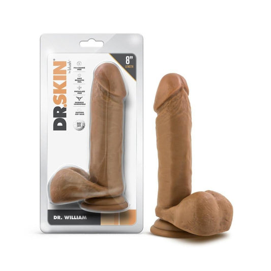 Dr. Skin Dr. William 8" Dildo With Balls Tan - Temptations