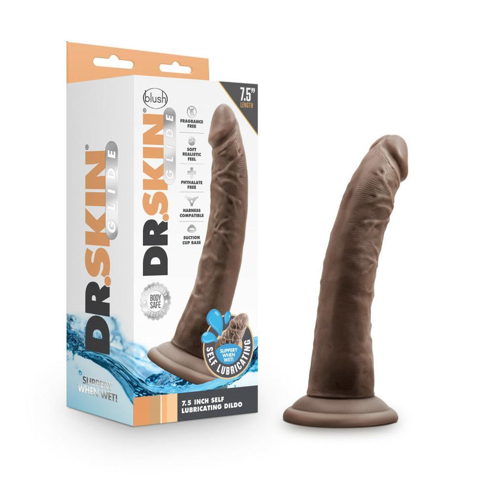 Dr. Skin Glide 7.5" Self Lubricating Dildo - Temptations