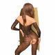 Dreamy Diva Sheer Bodystocking With Open Crotch Black - Temptations