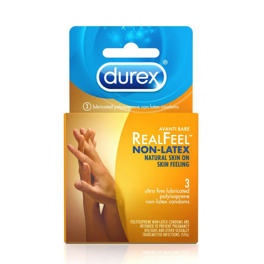 Durex Avanti Bare RealFeel Non-Latex Condoms 3 Pack