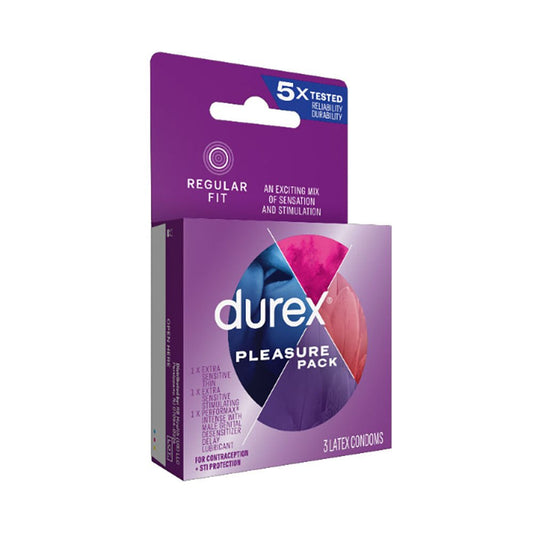 Durex Pleasure Pack Condoms 3 Pack
