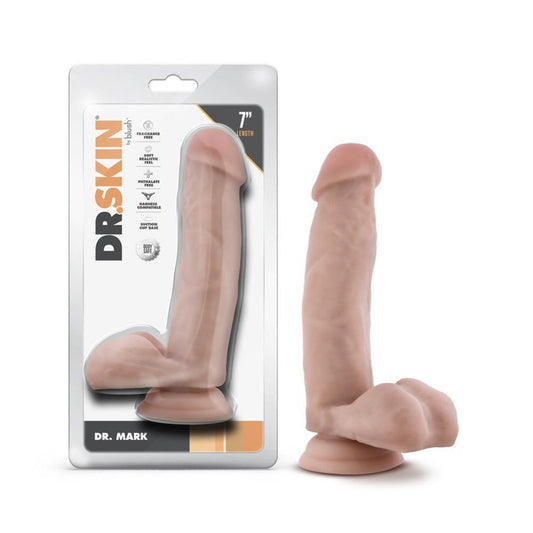 Dr. Skin Dr. Mark 7" Dildo With Balls Beige