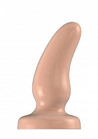 Buttplug - Rubber - 6 Inch - Model 7 - Flesh