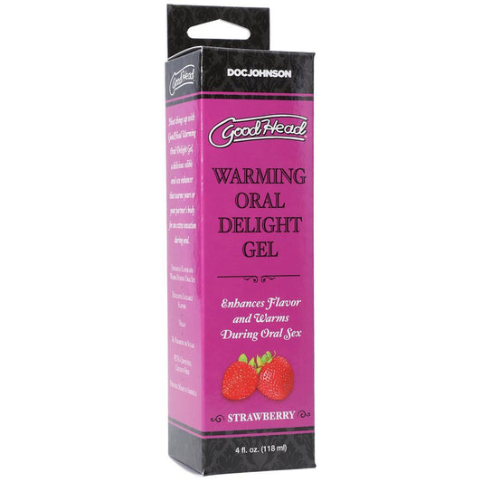 Goodhead Warming Oral Delight Gel Strawberry 4 oz