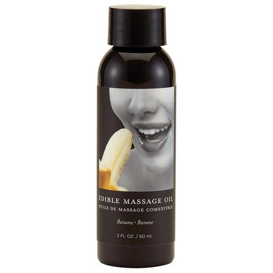 Earthly Body Edible Massage Oil - Banana 2oz - Temptations