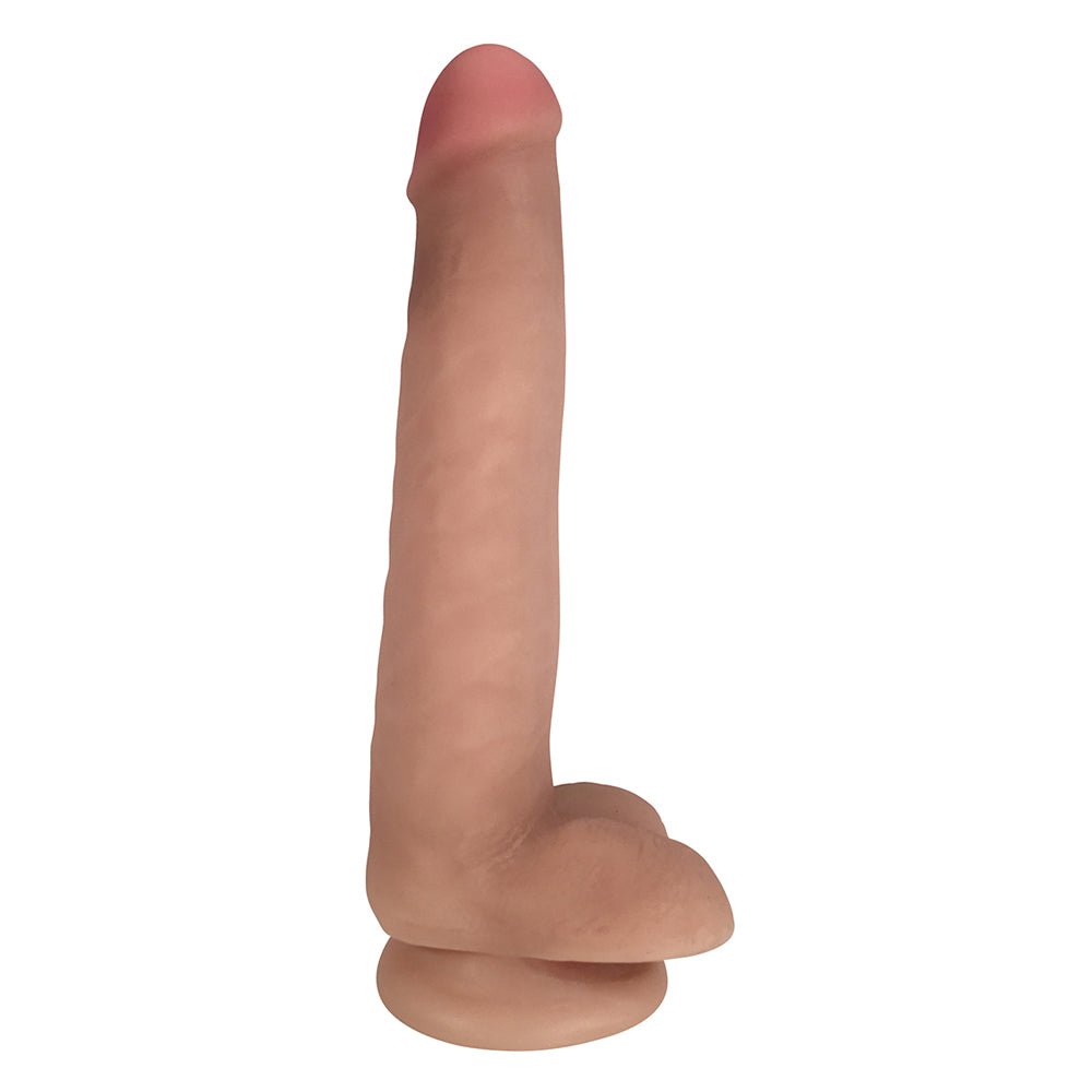 Easy Riders 8" Slim Bioskin Dong With Balls Vanilla
