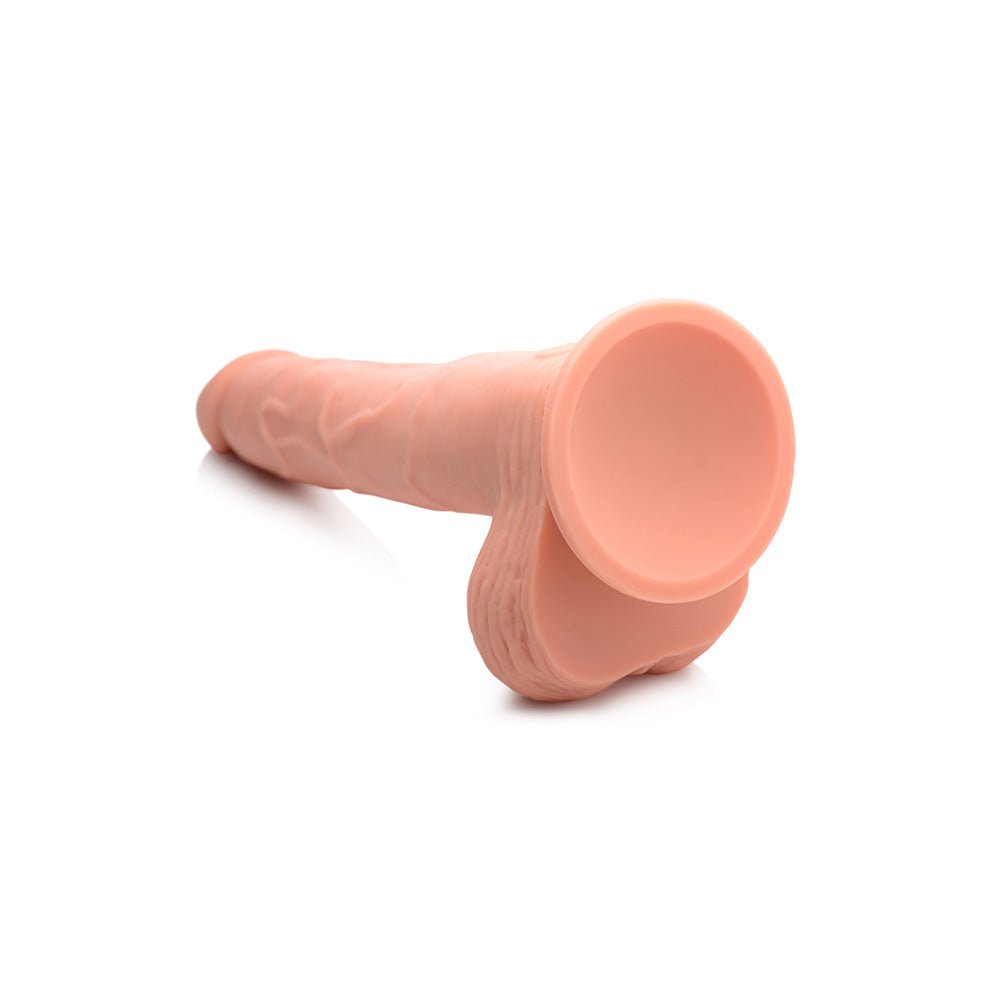 Easy Riders 8" Thrusting Dildo With Balls Light