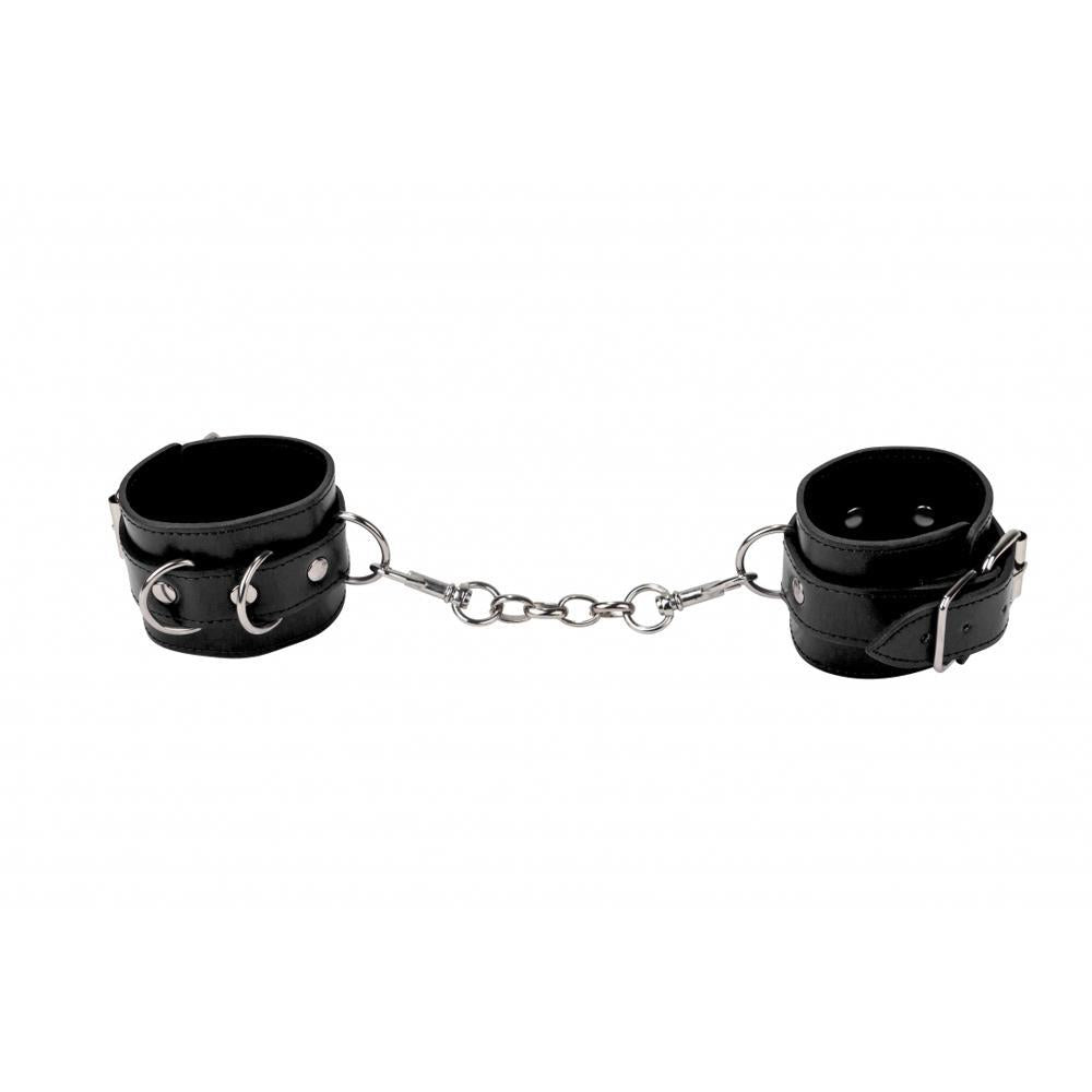 Ouch Leather Cuffs - Black