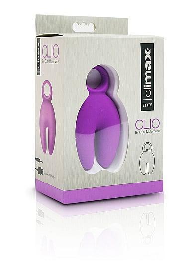 CLIMAX ELITE CLIO 9X DUAL-MOTOR VIBRATOR PURPLE