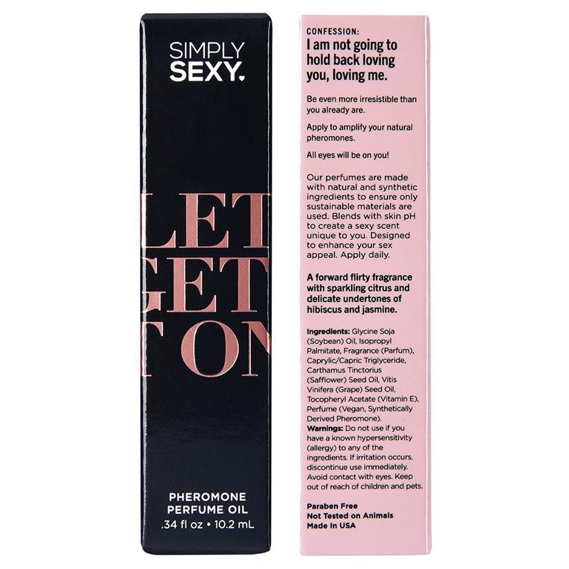 Simply Sexy Confessions Pheromone Oil Roll On-Let's Get it On .34oz
