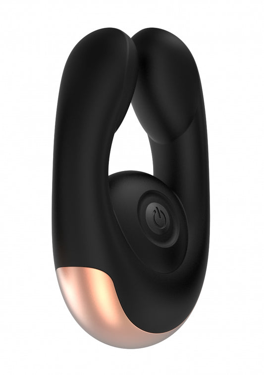 Elegance Dual Motor Clitoral Stimulator Fancy Black - Temptations