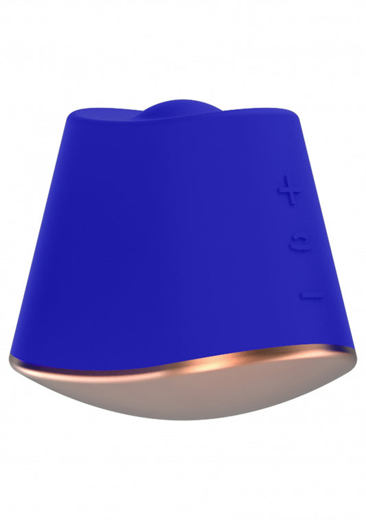 Elegance Rotating & Vibrating Clitoral Stimulator Dazzling Blue - Temptations