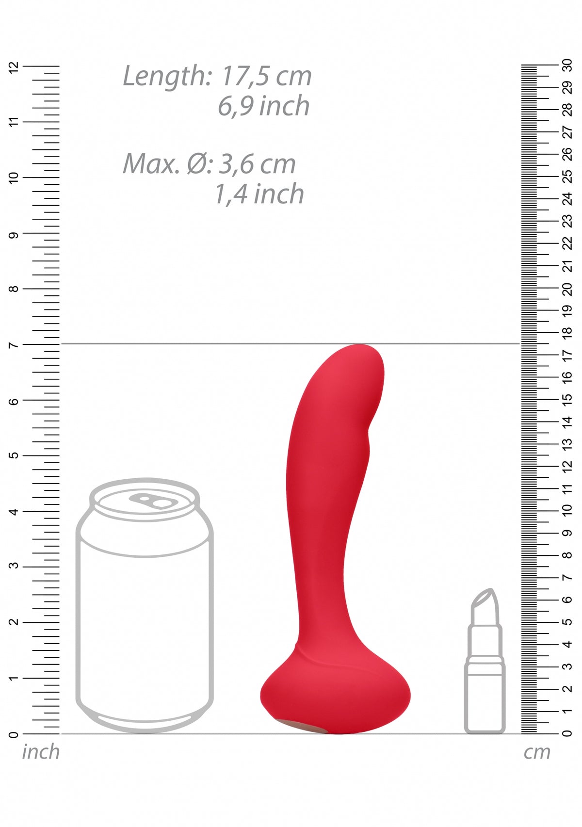 Elegance G-Spot And Prostate Vibrator Finesse Red - Temptations