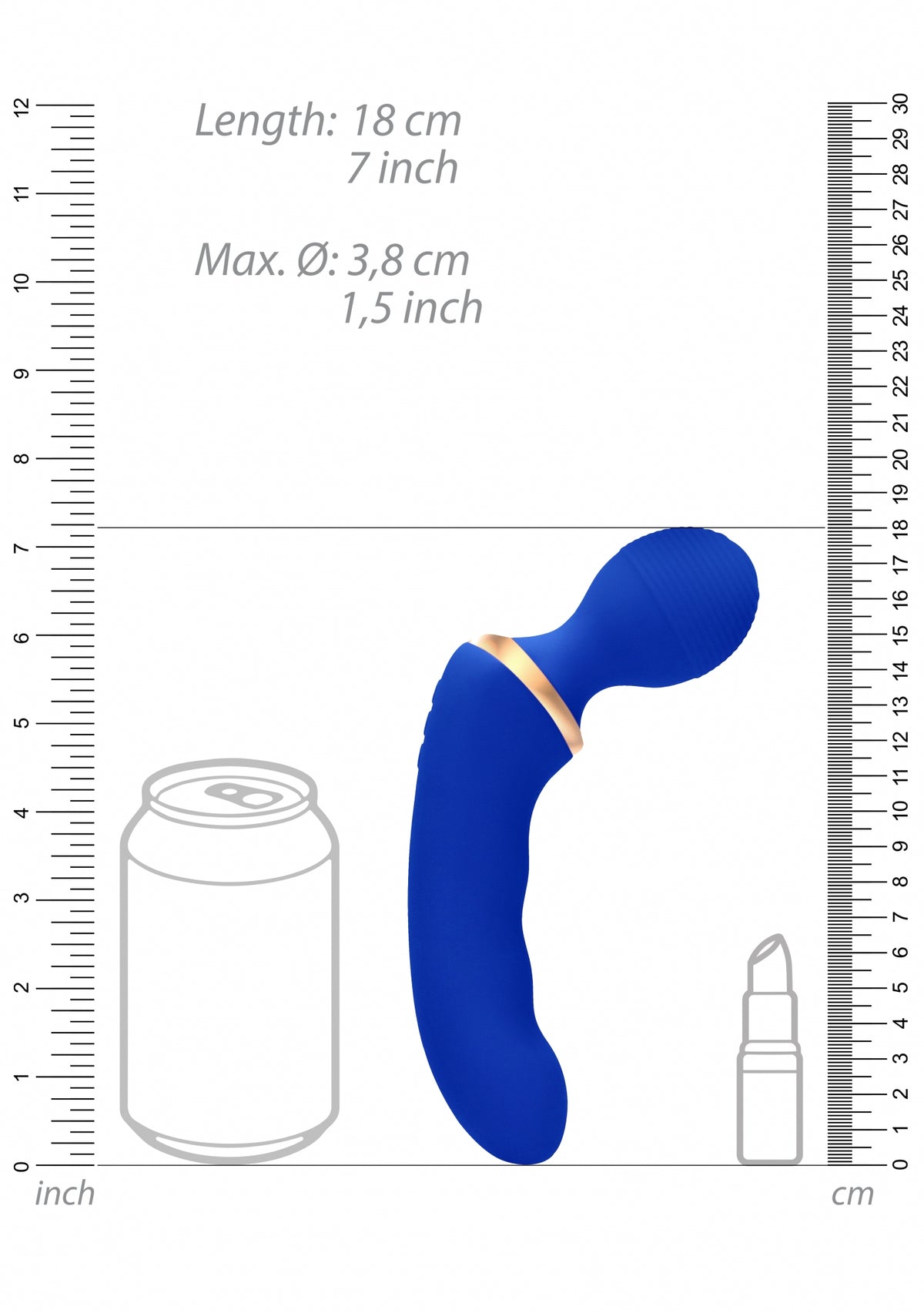 Elegance Multi-Purpose Vibrator Charm Blue - Temptations
