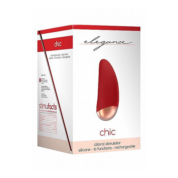 Elegance Clitoral Stimulator Chic Red - Temptations