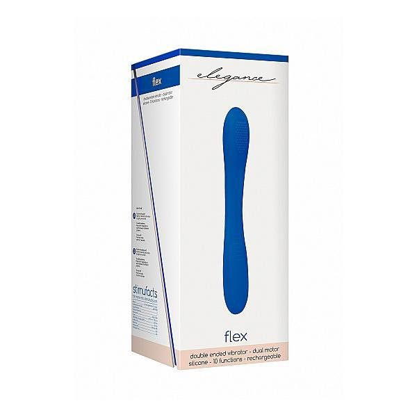 Elegance Double Ended Vibrator Flex Blue - Temptations
