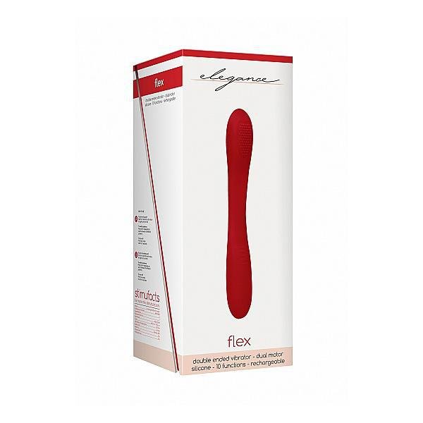 Elegance Double Ended Vibrator Flex Red - Temptations