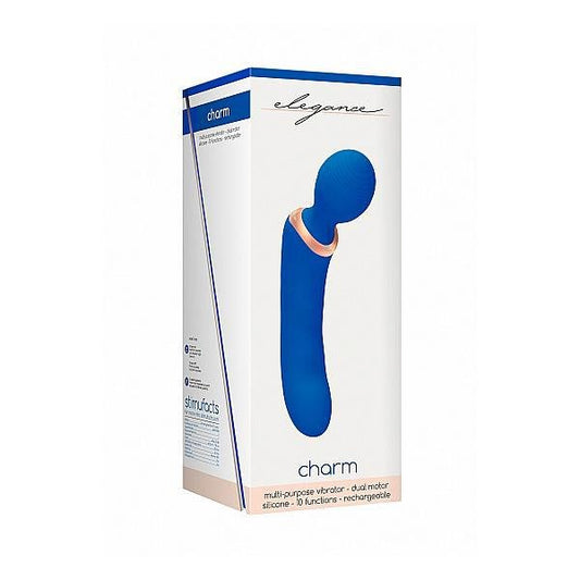 Elegance Multi - Purpose Vibrator Charm Blue - Temptations