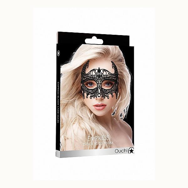 EMPRESS BLACK LACE MASK BLACK - Temptations
