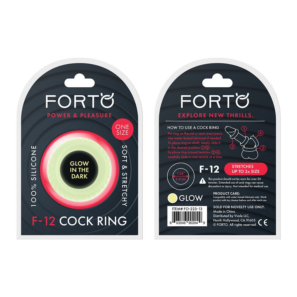 F-12: 35Mm 100% Liquid Silicone C-Ring O/S Glow