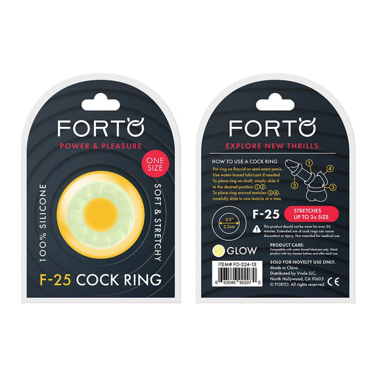 F-25: 23Mm 100% Liquid Silicone C-Ring O/S Glow