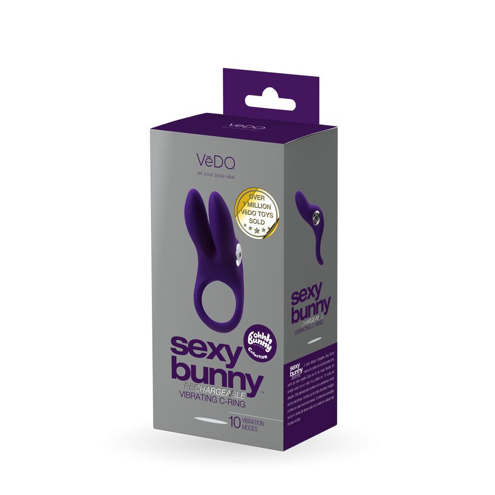 Sexy Bunny Rechargeable Ring Deep Purple