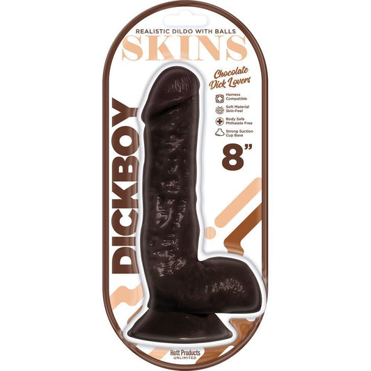 Dickboy Skins Dildo Chocolate Lovers 8"