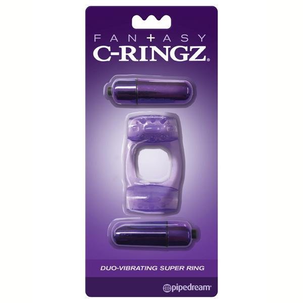 FANTASY C - RINGZ DUO - VIBRATING SUPER RING PURPLE - Temptations