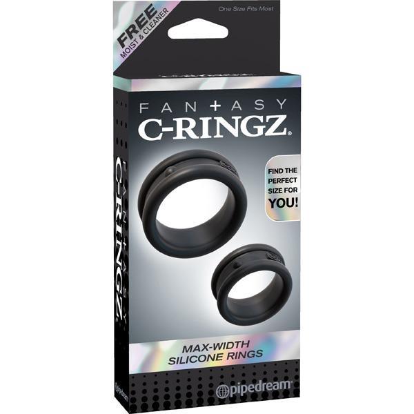 FANTASY C - RINGZ MAX - WIDTH SILICONE RINGS BLACK - Temptations
