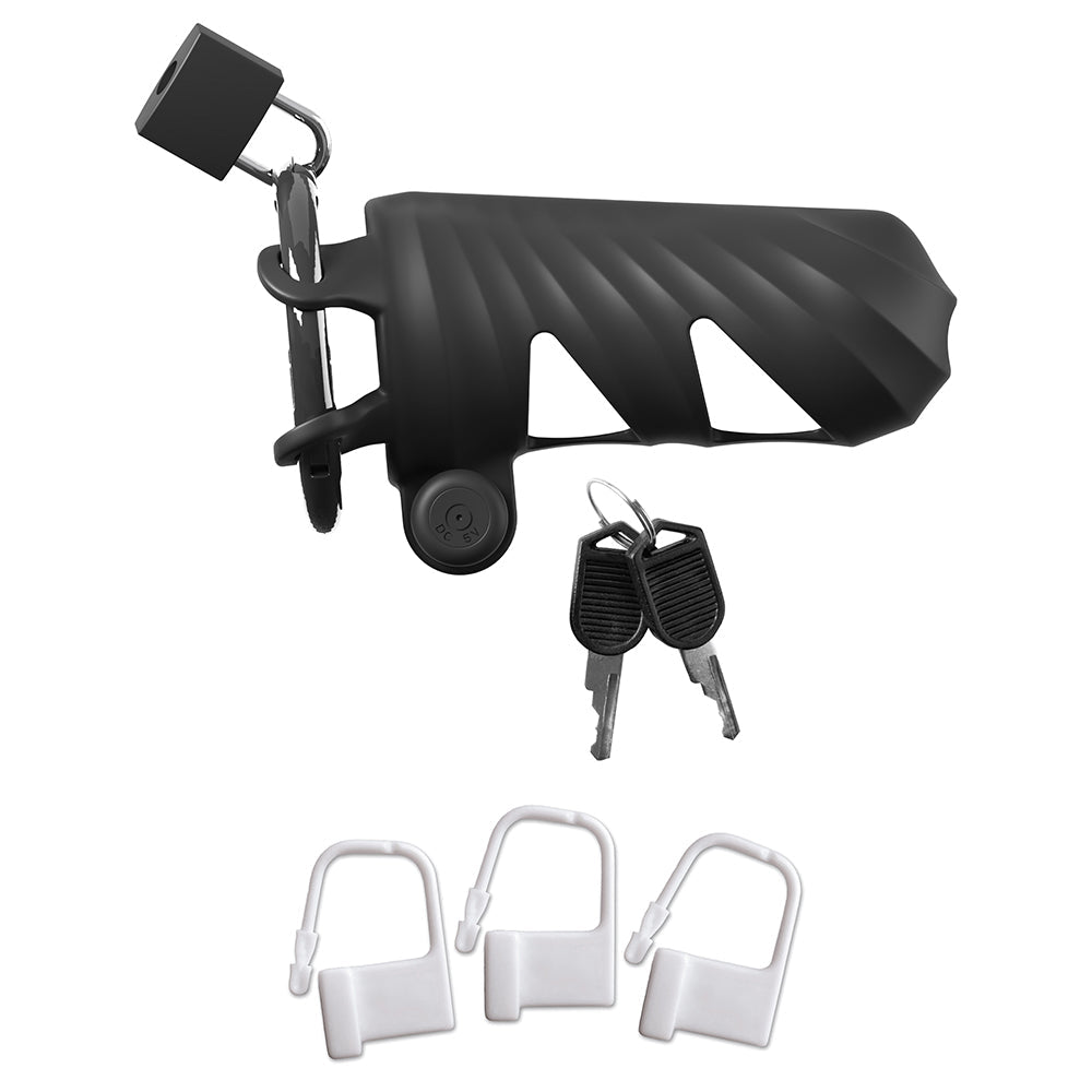 Fantasy C-Ringz Vibrating Cock Blocker Black