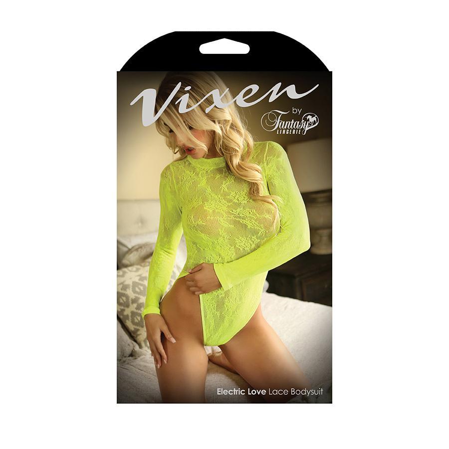 Fantasy ELECTRIC LOVE LACE BODYSUIT L/XL B - V731 - LXL - Temptations