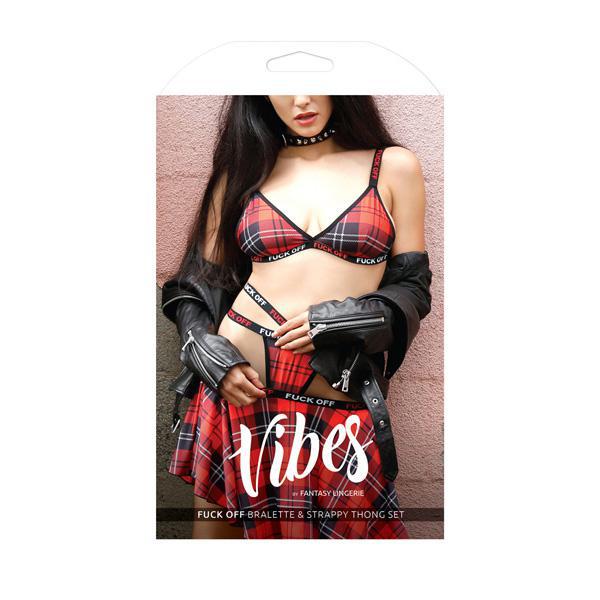 Fantasy F*CK OFF BRALETTE & THONG SET B - AF802 - LXL - Temptations
