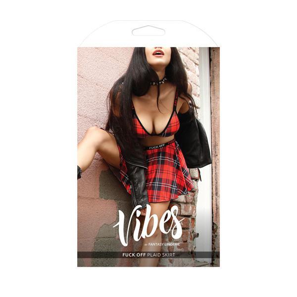 Fantasy F*CK OFF PLAID SKIRT B - AF804 - LXL - Temptations