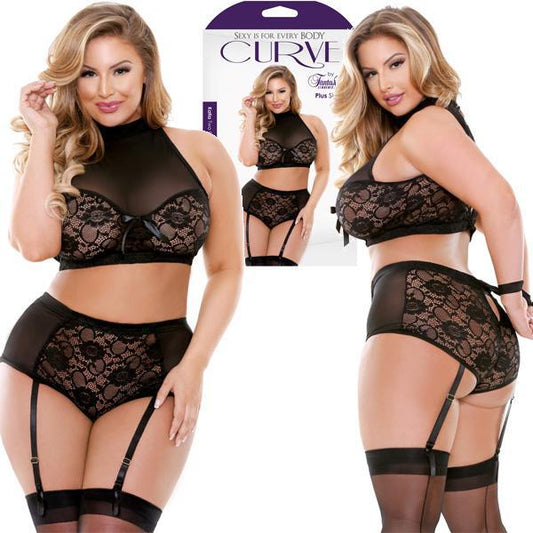 Fantasy KATIA HALTER & TIE BACK PANTY B - P216 - 3X4X - Temptations