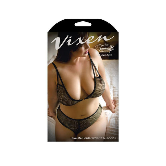 Fantasy LOVE ME HARDER BRALETTE & SHORTIES - QUEEN B - V735 - QS - Temptations