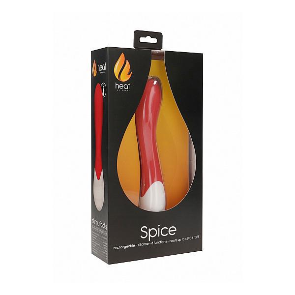 Spice Rechargeable Heating G-Spot Vibrator Red