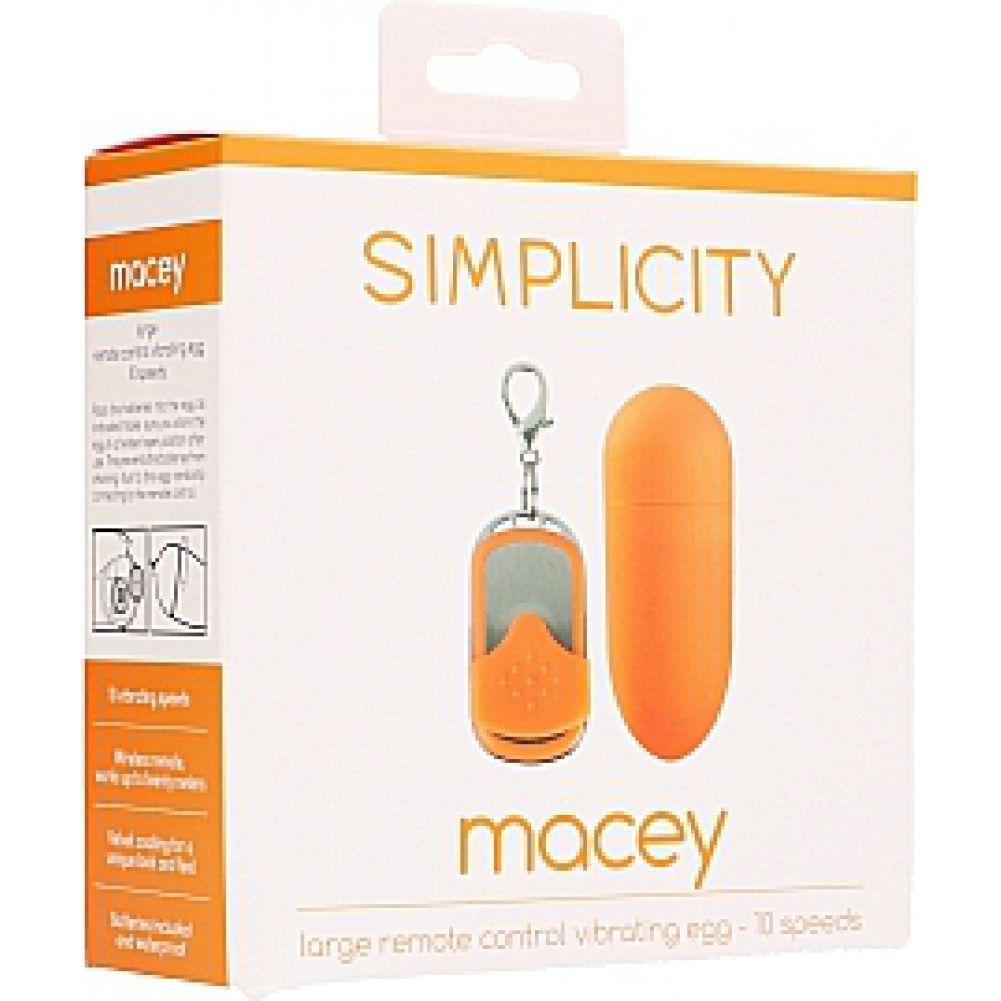 MACEY remote control vibrating egg - Orange