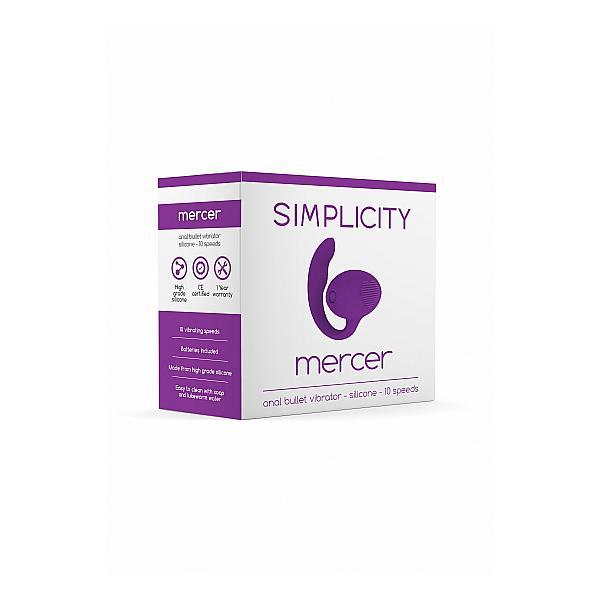 Simplicity Mercer Anal Bullet Vibrator Purple