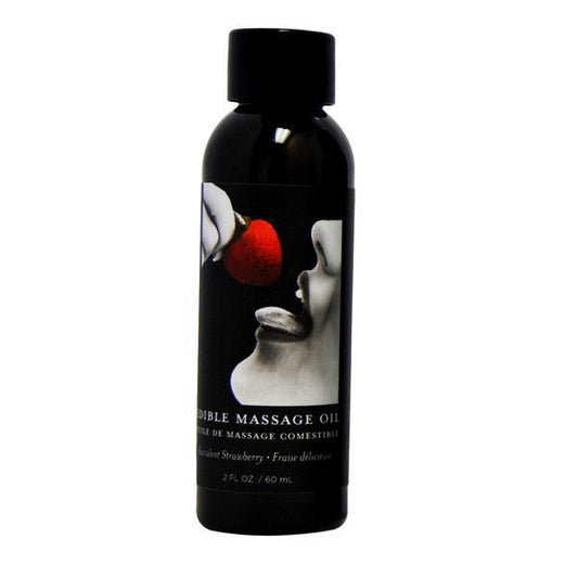 Edible Massage Oil Strawberry 2 oz.