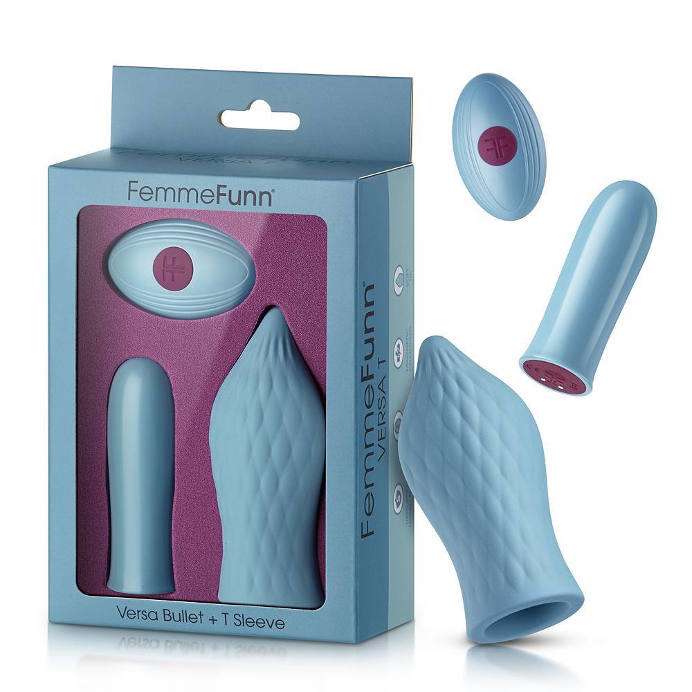 Femme Fun Versa Bullet + T Sleeve Light Blue - Temptations