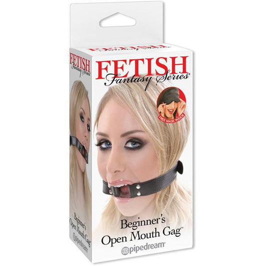 FETISH FANTASY SERIES BEGINNER'S OPEN MOUTH GAG BLACK - Temptations