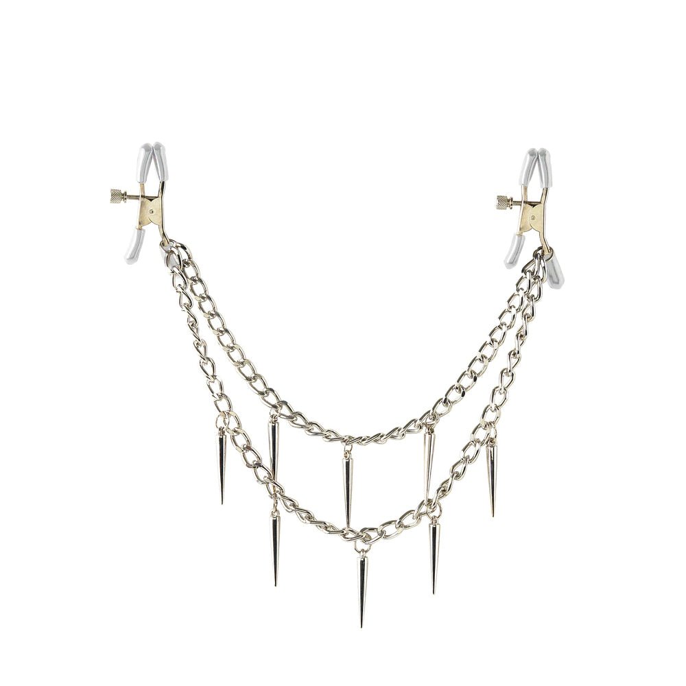 Fetish Fantasy Series Rock Hard Nipple Clamps Silver