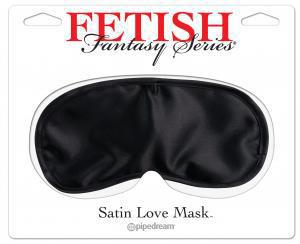 FETISH FANTASY SERIES SATIN LOVE MASK BLACK - Temptations
