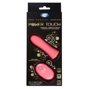 PRO SENSUAL POWER TOUCH BULLET W/ REMOTE CONTROL PINK